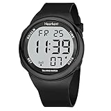 Hearkent Sprechende Uhren für Sehbehinderte oder Senioren LCD große Zahl leicht zu lesen Atomic...