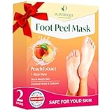 Plantifique Fußmaske - Hornhaut Socken - 2 Paar Pfirsich Fussmaske Hornhautentferner Socken -...