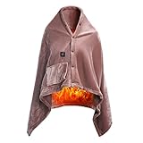 Fauitay Tragbare Heizdecke, Beheizter Schal, Intelligente Heizdecke mit Konstanter Temperatur für...