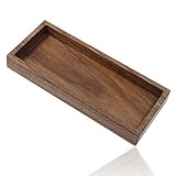 aufodara Stiftehalter Schreibtisch Organizer Holz Schale, 19,1 x 8,2 x 2,2 cm, Zubehörablage für...
