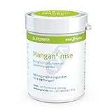 Mangan mse 120 Tabletten á 1 mg Mangangluconat rein & hochdosiert, gut resorbierbar durch...