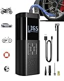SERVOMASTER Elektrische Luftpumpe, Tragbare Akku Fahrradpumpe mit alle ventile, Akku Kompressor für...