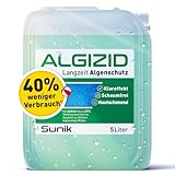Sunik® Algizid für Pool 5L - vorbeugendes Pool Algenmittel schaumfrei mit Klareffekt für Algen im...