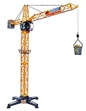 Dickie Toys – Giant Crane 100 cm – Ferngesteuerter Baustellenkran mit großer Transporttonne und...