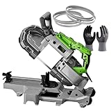 Bandsäge Deep Cut Tragbares Metallschneidewerkzeug 1100W mit LED-Licht, Handautomatik, inklusive...