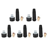 5 Stück 10–25 quadratische Schnellverbinder, schwarze Kabelverbindung, europäische...