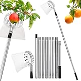 Ambolio Obstpflücker,4.2 m Fruit Picker with Telescopic Handle, Fruit Picker Diameter 16 cm, Fruit...