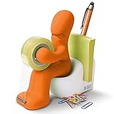 Butt Supplies - Orange - Klebefilm-Abroller und Bürobedarf-Station - Schreibtisch-Accessoire -...