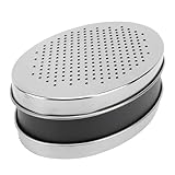 Eujgoov Tragbare Käsereibe, Edelstahl, Doppelseitig, mit Frischhaltebehälter für Käse, Ingwer,...