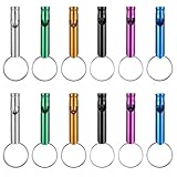 12 Stück Aluminium Trillerpfeife Signalpfeife Trillerpfeife Sportpfeife Laut Notfall Notfallpfeife...