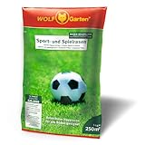 WOLF-Garten Sport- & Spielrasen LG 250 (für 250 m², schnell nutzbar & trittfest,...