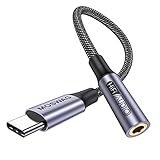 MOSWAG USB Typ C auf 3.5mm Kopfhörer Jack Adapter, Audio USB C auf Aux Dongle Kabel für Samsung...