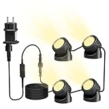 PChero Teichbeleuchtung LED Unterwasser, Unterwasserbeleuchtung Strahler Poolbeleuchtung Unterwasser...
