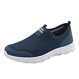 Sneaker Herren Sommer Luftig, Freizeitschuhe Herren Sportlich Schwarz Laufschuhe Atmungsaktiv...