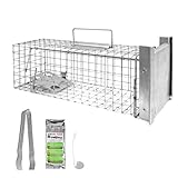 Petigi Tierfalle Lebendfalle für kleine bis mittelgroße Tiere wie Maus, Katze, Marder, Fuchs,...