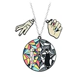 OIXYEY 1 Stück Wensday Kette, Wednesday Schmuck, Spinnennetz Halskette, Wednesday Paar Halskette,...