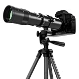 BENOISON Teleobjektiv 420-800mm, EF Objektiv für Canon DSLR, Manueller Fokus MF Zoom Objektiv für...