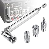 UKW Antenne FM Stabantenne Radioantenne, Ancable DAB Zimmerantenne FM Radioempfang 75 Ohm für...