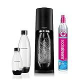 SodaStream Wassersprudler Terra Black Value Pack x3 mit 2 1 l und 1 Flasche à 1/2 l...