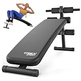 TREX SPORT Sit Up Bank klappbar Hantelbank TX-050B | Trainingsbank Schrägbank mit Beinstrecker,...