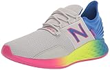 New Balance Girls Fresh Foam Roav V1 Lace-Up Running Shoe, Light Aluminum/Cobalt, 2 Wide Little Kid