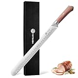 YOTSUBA Schinkenmesser Tranchiermesser, 30cm Profi Küchenmesser, Hoher Deutschem Stahl BBQ-Messer,...