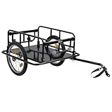 Zelsius Fahrradanhänger Transport 68 Liter | Transportanhänger Klappbar, Fahrradwagen für 2...
