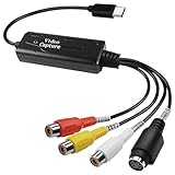 Lanko 1 Stück AV zu USB C Konverter 1 Kanal AV NTSC PAL Video S Video/Composite zu USB Konverter