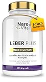 Leber Kur Mariendistel Kapseln hochdosiert - 80% Silymarin, Artischocke, Löwenzahn, Curcuma,...