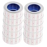 BELLIFFY 10 Rollen Selbstklebendes Preisetikettenpapier für Preisauszeichner Aufkleber pro Rolle...
