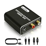 Digital-Analog-Audio-Converter - 192KHz DAC mit optischem Toslink und SPDIF Koaxial zu RCA L/R und...