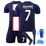 Fußball Trikot Set für Kinder, Hause Trikot Nr. 7 Fußballtrikot Trainingsanzug für Jungen, mit...