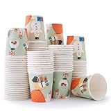 Wellsamed WELLSACUP 1000 Stück Pappbecher 180 ml, Motiv Weihnachten, geeignet für Heiß- und...