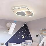 LED Deckenleuchte Kinderzimmer Lampe Decke, 42CM Deckenlampe Kinderzimmer Dimmbar mit Fernbedienung,...