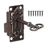 Kioiner Möbelschloss, Schranktürschloss, Dekoratives Möbelschloss mit Schlüssel und Schrauben,...