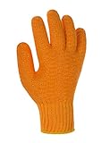 (12 Paar) teXXor Handschuhe Grobstrickhandschuhe Criss Cross 12 x orange 11