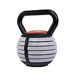 Pumpit24 Kettlebell verstellbar | 3,5-18 Kg Kettlebell Set - 6x extra robuste Gewichte aus Gusseisen...