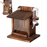 Eichhörnchenhäuser Für Den Außenbereich | Streifenhörnchen Futterstation Mit Wasserflasche,Holz...