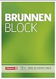 Brunnen Briefblock / Schreibblock / Der Brunnen Block (A4, blanko, 50 Blatt, 70 g/m², 2-fach...
