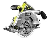 RYOBI 18 V ONE+ Akku-Handkreissäge R18CS-0 (Bohrungs-ø 16 mm, Schnitttiefe bis 52mm,...