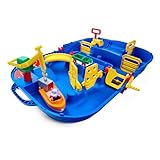 AquaPlay - LockBox - Wasserbahn als Transportkoffer mit 27 Teilen, Spieleset inklusive 1 Hippo...