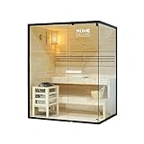 Home Deluxe - Traditionelle Sauna - Shadow L - 150 x 120 x 190 cm - für 3 Personen - hochwertiges...