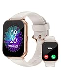 RUIMEN Smartwatch mit Telefonfunktion,Smartwatch für Damen Herren HD-Touch Screen Fitnessuhr mit...