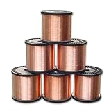 Scienctoress Kupferdraht, Durchmesser 0,05 mm x 1 m, 100 % reiner Kupferdraht, Kupferspule,...