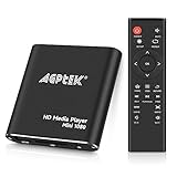 AGPTEK Mini 1080P Full HD Digital Mediaplayer Medienspieler Medienspieler mit Fernbedienung für...