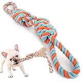 VIEWLON Zerrspielzeug Hundespielzeug Seil - Dauerhaft Tau Hund Spielzeug 2Knoten Seil,50cm...