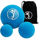 diRiva hochwertiges Faszienball Set (3-teilig) - Massageball Set (Massageball 9cm, Lacrosse Ball 6cm...