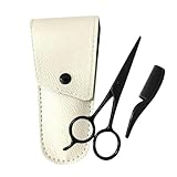 jojofuny 3 Stück Teiliges Bartpflege Set Männer mit Präzisen Rostfreien Edelstahl Bartscheren...