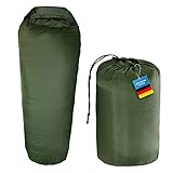 LightDry® Mumien-Schlafsack Thermo 3-Jahreszeiten High-Tech Mikrofaser Schlafsack bis -13°C;...