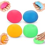 OleOletOy 4 Stück Stressball, Anti Stress Ball Knetball Slow Rising Squishies Sensory Fidget Toy,...